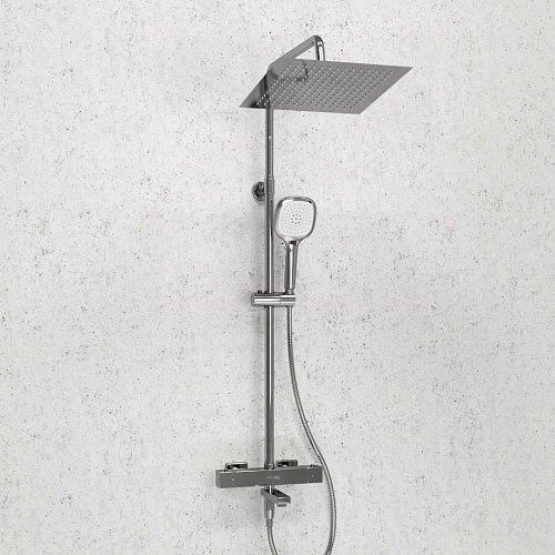 Душевая система WasserKRAFT A199.118.065.010.CH Thermo с термостатом хром Душевая система WasserKRAFT A199.118.065.010.CH Thermo с термостатом хром