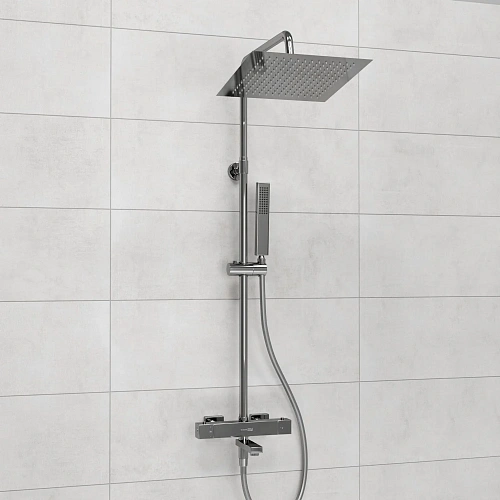 Душевая система WasserKRAFT A199.118.103.087.CH Thermo с термостатом хром Душевая система WasserKRAFT A199.118.103.087.CH Thermo с термостатом хром
