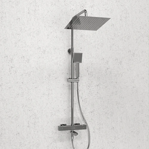 Душевая система WasserKRAFT A199.118.141.010.CH Thermo с термостатом хром Душевая система WasserKRAFT A199.118.141.010.CH Thermo с термостатом хром