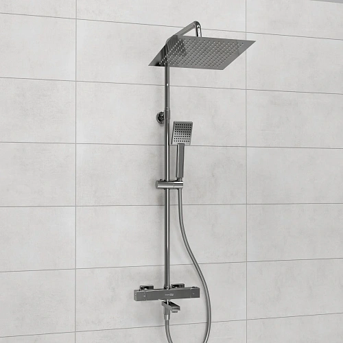 Душевая система WasserKRAFT A199.118.141.087.CH Thermo с термостатом хром Душевая система WasserKRAFT A199.118.141.087.CH Thermo с термостатом хром