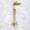 Душевая система WasserKRAFT A199.260.201.BG Thermo с термостатом золото
