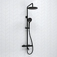 Душевая система WasserKRAFT A288.077.078.BM Thermo с термостатом черный Душевая система WasserKRAFT A288.077.078.BM Thermo с термостатом черный