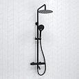 Душевая система WasserKRAFT A288.258.078.BM Thermo с термостатом черный Душевая система WasserKRAFT A288.258.078.BM Thermo с термостатом черный