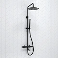 Душевая система WasserKRAFT A288.258.217.BM Thermo с термостатом черный Душевая система WasserKRAFT A288.258.217.BM Thermo с термостатом черный