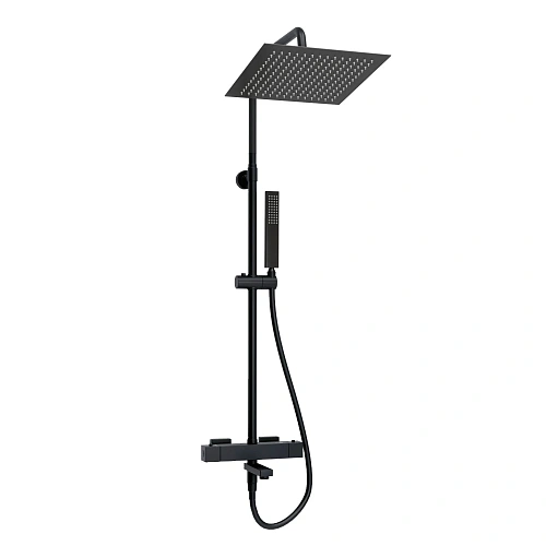 Душевая система WasserKRAFT A299.162.218.BM Thermo с термостатом черный Душевая система WasserKRAFT A299.162.218.BM Thermo с термостатом черный