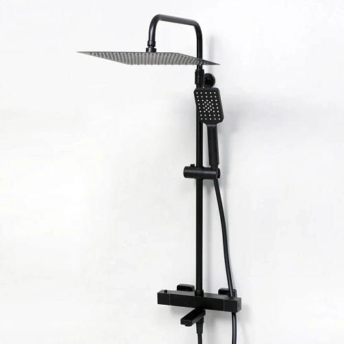 Душевая система WasserKRAFT A29901 Thermo с термостатом черный Душевая система WasserKRAFT A29901 Thermo с термостатом черный