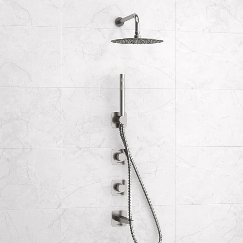 Душевая система WasserKRAFT A6451.297.298.097.121.275.100.276 встраиваемая никель Душевая система WasserKRAFT A6451.297.298.097.121.275.100.276 встраиваемая никель