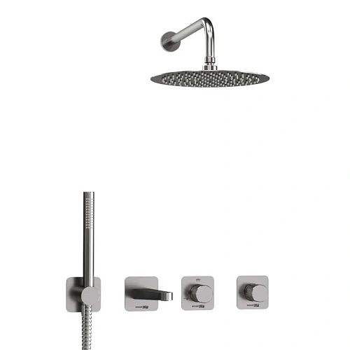 Душевая система WasserKRAFT A6451.297.298.097.121.275.100.276 встраиваемая никель Душевая система WasserKRAFT A6451.297.298.097.121.275.100.276 встраиваемая никель