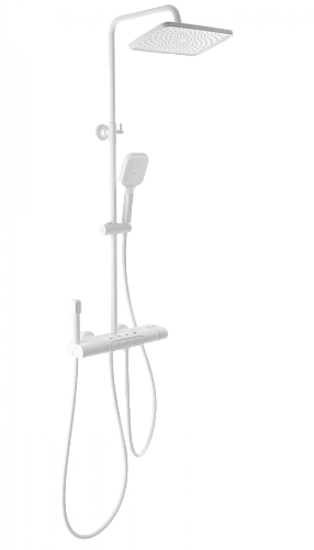 Душевая система Wonzon & Woghand с термостатом, белый матовый (WW-B4129-MW) Душевая система Wonzon & Woghand с термостатом, белый матовый (WW-B4129-MW)