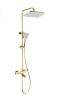 Душевая система Wonzon &amp; Woghand с термостатом, брашированное золото (WW-B3016-T1-BG)