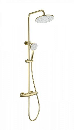 Душевая система Wonzon & Woghand с термостатом, брашированное золото (WW-B3031-A-BG) Душевая система Wonzon & Woghand с термостатом, брашированное золото (WW-B3031-A-BG)