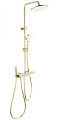 Душевая система Wonzon & Woghand с термостатом, брашированное золото (WW-B3580-BG) Душевая система Wonzon & Woghand с термостатом, брашированное золото (WW-B3580-BG)