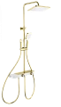 Душевая система Wonzon & Woghand с термостатом, брашированное золото (WW-B4161-BG) Душевая система Wonzon & Woghand с термостатом, брашированное золото (WW-B4161-BG)