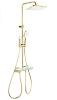 Душевая система Wonzon &amp; Woghand с термостатом, брашированное золото (WW-B4174-BG)