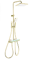 Душевая система Wonzon & Woghand с термостатом, брашированное золото (WW-B4174-BG) Душевая система Wonzon & Woghand с термостатом, брашированное золото (WW-B4174-BG)