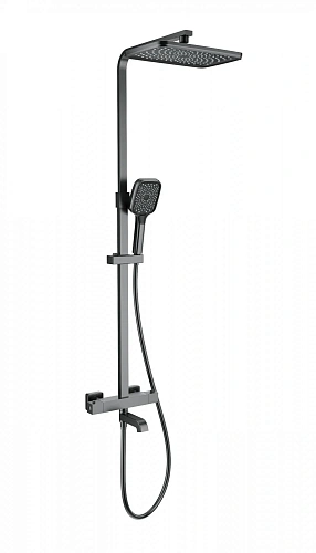 Душевая система Wonzon & Woghand с термостатом, темный графит (WW-B3026-T1-BGG) Душевая система Wonzon & Woghand с термостатом, темный графит (WW-B3026-T1-BGG)