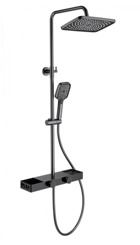 Душевая система Wonzon & Woghand с термостатом, темный графит (WW-B3552-BGG) Душевая система Wonzon & Woghand с термостатом, темный графит (WW-B3552-BGG)
