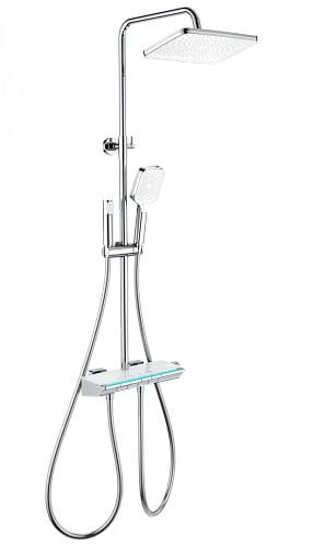 Душевая система Wonzon & Woghand с термостатом, хром (WW-B4174-CR) Душевая система Wonzon & Woghand с термостатом, хром (WW-B4174-CR)