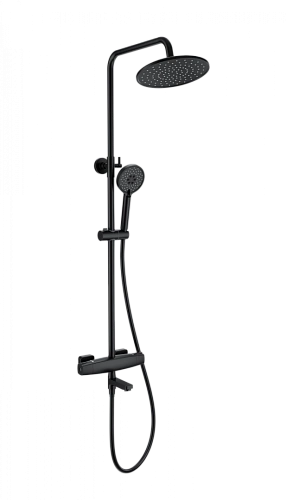 Душевая система Wonzon & Woghand с термостатом, черный матовый (WW-B3035-A3-MB) Душевая система Wonzon & Woghand с термостатом, черный матовый (WW-B3035-A3-MB)