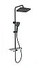 Душевая система Wonzon &amp; Woghand с термостатом, черный матовый (WW-B3098-A-MB)