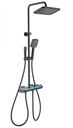 Душевая система Wonzon & Woghand с термостатом, черный матовый (WW-B4174-MB) Душевая система Wonzon & Woghand с термостатом, черный матовый (WW-B4174-MB)