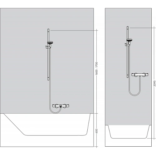 Душевая штанга Hansgrohe Unica'Croma 100 65 см 27611000 Душевая штанга Hansgrohe Unica'Croma 100 65 см 27611000