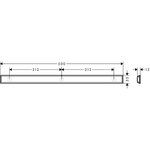 Душевая штанга Hansgrohe WallStoris настенная, длина 50 см 27902670, матовый черный Душевая штанга Hansgrohe WallStoris настенная, длина 50 см 27902670, матовый черный