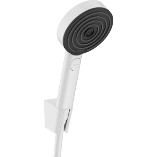 Душевой гарнитур Hansgrohe 105 3jet Relaxation, шланг 125 см. 24302700, матовый белый Душевой гарнитур Hansgrohe 105 3jet Relaxation, шланг 125 см. 24302700, матовый белый