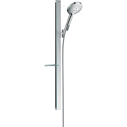 Душевой гарнитур Hansgrohe 120 3jet EcoSmart 9 л/мин со штангой 90 см и мыльницей 27649000, хром Душевой гарнитур Hansgrohe 120 3jet EcoSmart 9 л/мин со штангой 90 см и мыльницей 27649000, хром