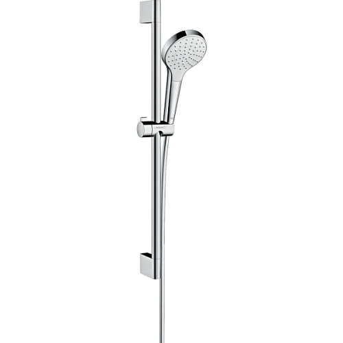 Душевой гарнитур Hansgrohe Croma Select S 1jet EcoSmart 9 л/мин со штангой 65 см. 26565400, белый/хр Душевой гарнитур Hansgrohe Croma Select S 1jet EcoSmart 9 л/мин со штангой 65 см. 26565400, белый/хр