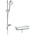Душевой гарнитур Hansgrohe Ecostat Select/Raindance Select E 120 3jet/Combi 27038400 с термостатом Душевой гарнитур Hansgrohe Ecostat Select/Raindance Select E 120 3jet/Combi 27038400 с термостатом