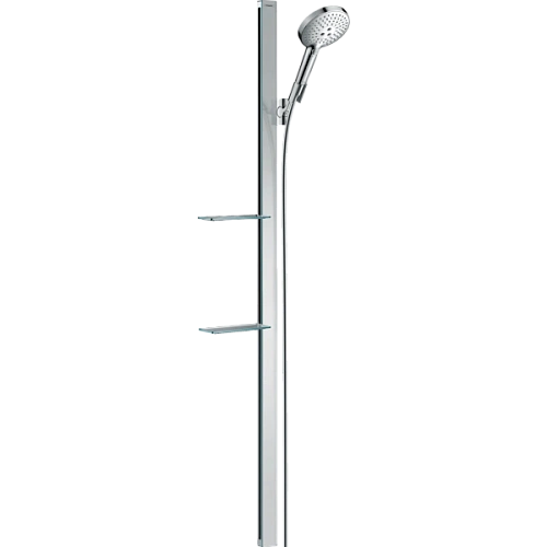 Душевой гарнитур Hansgrohe Raindance Select S 120 3jet со штангой 150 см и мыльницей 27646000, хром Душевой гарнитур Hansgrohe Raindance Select S 120 3jet со штангой 150 см и мыльницей 27646000, хром