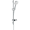 Душевой гарнитур Hansgrohe Raindance Select S 120/Unica EcoSmart 26632400, белый/хром
