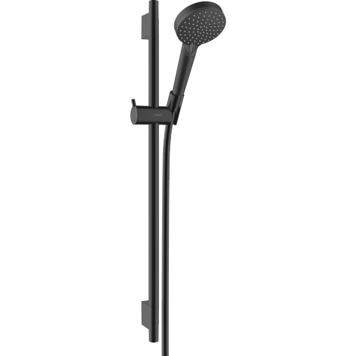 Душевой гарнитур Hansgrohe Vernis Blend 100 2jet, со штангой 65 см 26423670, матовый черный Душевой гарнитур Hansgrohe Vernis Blend 100 2jet, со штангой 65 см 26423670, матовый черный