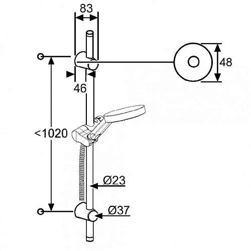 Душевой гарнитур Kludi A-Qa 6209605-00 Душевой гарнитур Kludi A-Qa 6209605-00