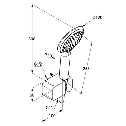 Душевой гарнитур Kludi Freshline 6787005-00 Душевой гарнитур Kludi Freshline 6787005-00