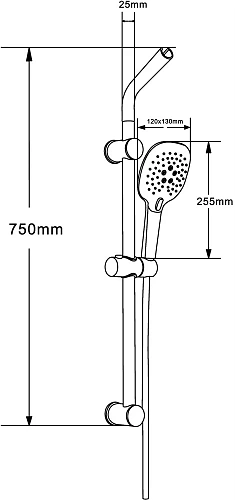 Душевой гарнитур STWORKI Копенгаген KP-07cr 553998 Душевой гарнитур STWORKI Копенгаген KP-07cr 553998