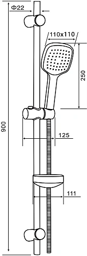 Душевой гарнитур STWORKI Хельсингборг XE-06cr 554159 Душевой гарнитур STWORKI Хельсингборг XE-06cr 554159