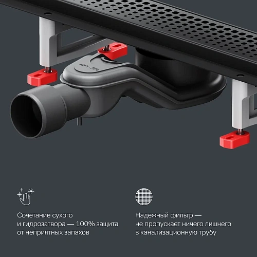 Душевой лоток AM.PM Master Flow W01SC-P11-070-01BM Cut Gradient 70см, черный матовый Душевой лоток AM.PM Master Flow W01SC-P11-070-01BM Cut Gradient 70см, черный матовый
