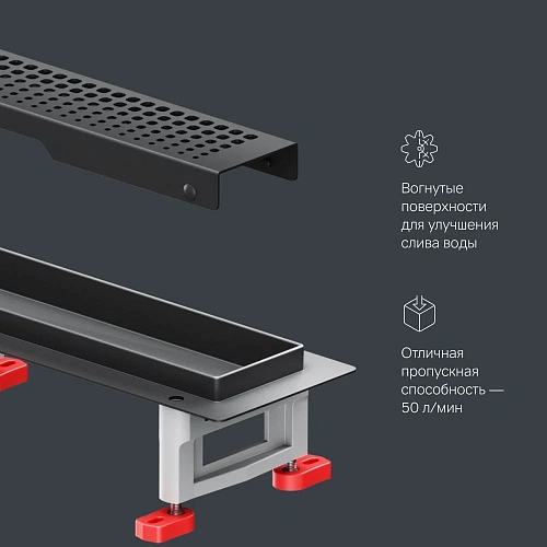 Душевой лоток AM.PM Master Flow W01SC-P11-080-01BM Cut Gradient 80см, черный матовый Душевой лоток AM.PM Master Flow W01SC-P11-080-01BM Cut Gradient 80см, черный матовый