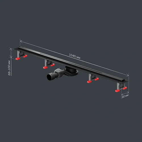 Душевой лоток AM.PM Master Flow W01SC-S11-100-05BM slim line 100см, черный матовый Душевой лоток AM.PM Master Flow W01SC-S11-100-05BM slim line 100см, черный матовый
