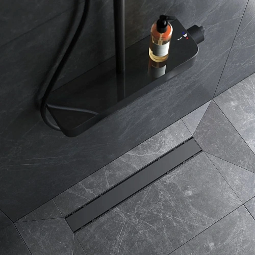 Душевой лоток AM.PM Prime Flow W02SC-U11-060-04BM Flow Tile 60см, черный матовый Душевой лоток AM.PM Prime Flow W02SC-U11-060-04BM Flow Tile 60см, черный матовый