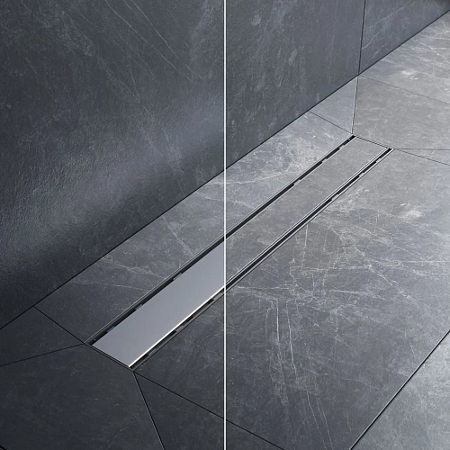 Душевой лоток AM.PM Prime Flow W02SC-U11-060-04SB Flow Tile 60см, сталь матовая Душевой лоток AM.PM Prime Flow W02SC-U11-060-04SB Flow Tile 60см, сталь матовая