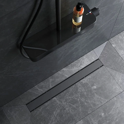 Душевой лоток AM.PM Prime Flow W02SC-U11-070-04BM Flow Tile 70см, черный матовый Душевой лоток AM.PM Prime Flow W02SC-U11-070-04BM Flow Tile 70см, черный матовый