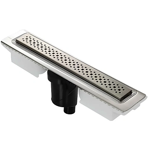 Душевой лоток BERGES C1 Brise 300, матовый хром, S-сифон D50/105 H50 вертикальный 090028 Душевой лоток BERGES C1 Brise 300, матовый хром, S-сифон D50/105 H50 вертикальный 090028