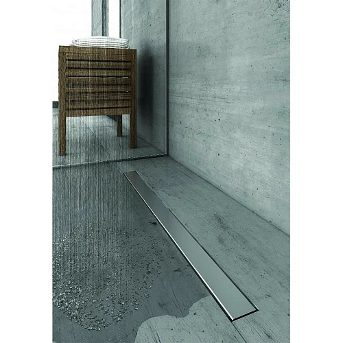 Душевой лоток BERGES C1 Norma 400, матовый хром, S-сифон D50/105мм H50 вертикальный 090035 Душевой лоток BERGES C1 Norma 400, матовый хром, S-сифон D50/105мм H50 вертикальный 090035