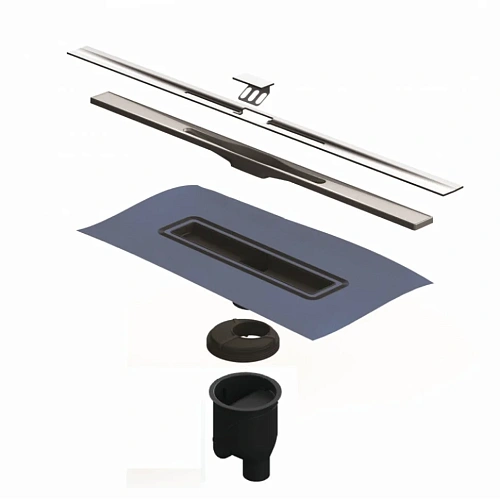 Душевой лоток BERGES SIMPEL 600, золото глянец, S-сифон D50/105 H50 вертикальный 092011 Душевой лоток BERGES SIMPEL 600, золото глянец, S-сифон D50/105 H50 вертикальный 092011