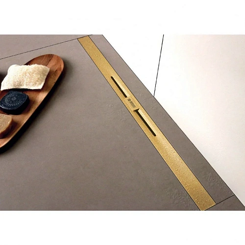 Душевой лоток BERGES SIMPEL 800, золото глянец, S-сифон D50 H60 боковой 092112 Душевой лоток BERGES SIMPEL 800, золото глянец, S-сифон D50 H60 боковой 092112