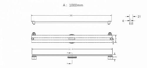 Душевой лоток BERGES SUPER Slim 1000 нержавеющая сталь, золото глянец, S-сифон D50/110 вертикальный 092055 Душевой лоток BERGES SUPER Slim 1000 нержавеющая сталь, золото глянец, S-сифон D50/110 вертикальный 092055