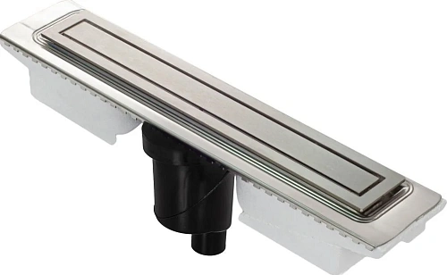 Душевой лоток BERGES TOP Stark 500, матовый хром, S-сифон D50/105 H50 вертикальный 090048 Душевой лоток BERGES TOP Stark 500, матовый хром, S-сифон D50/105 H50 вертикальный 090048